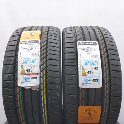 245 35 18 2x CONTINENTAL 245/35 R18 88Y RFT BMW Sommerreifen 2019 VOLL - Bild 1 von 4