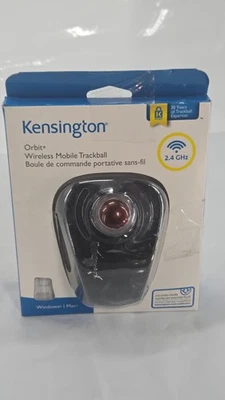 Kensington Orbit 72352 Wireless Trackball – Graphite/Ruby – New H2118B - Image 1 of 4