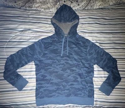 Sudadera con capucha suéter con patrón azul Xersion para hombre talla M Foto 1 de 2