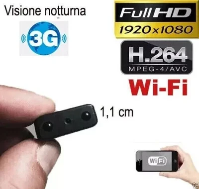 Micro Telecamera Wifi  infrarossi microcamera mini ip wireless mini micro - Immagine 1 di 4
