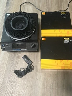 Kodak 4200 Carousel Projector With Lens & Remote & TWO 140 Slide Tray’s - Works - Image 1 of 4
