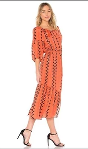 Apiece Apart Camellia Print Maxi Dress Women Casual One Shoulder Midi Size 8 - Picture 1 of 12