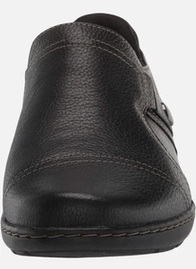 Clarks Damen Cora Mohn schwarz gewalkt Größe 10 - Bild 1 von 5