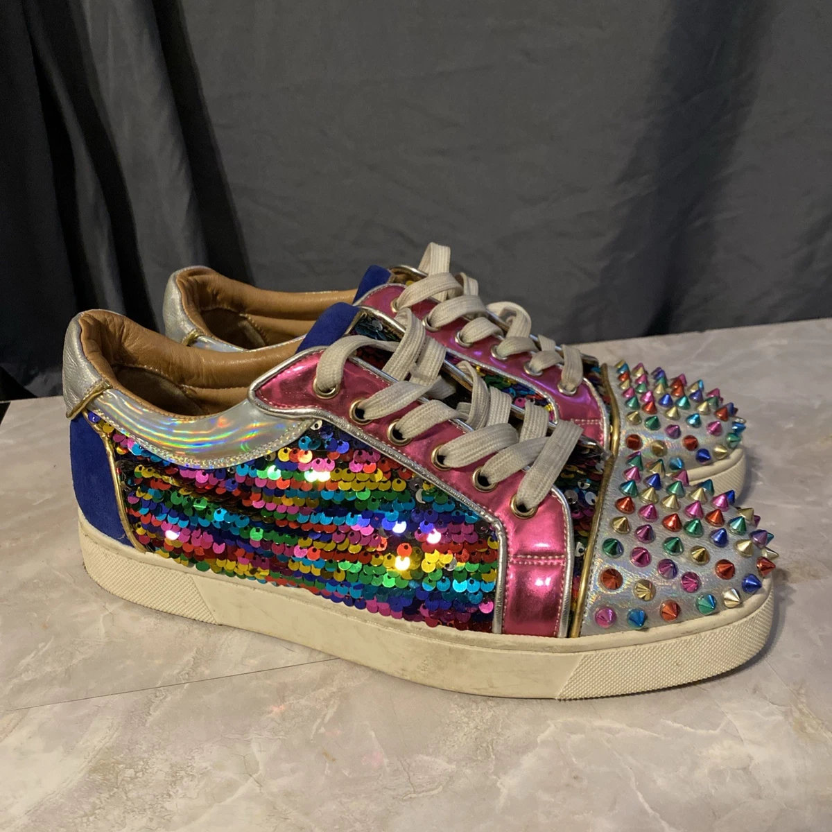 Christian Louboutin Patent Leather Athletic Shoes for Women for