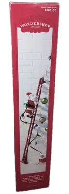 Wondershop 43" Super Escalera Escalada Papá Noel Motorizado Decoración Musical Foto 1 de 4
