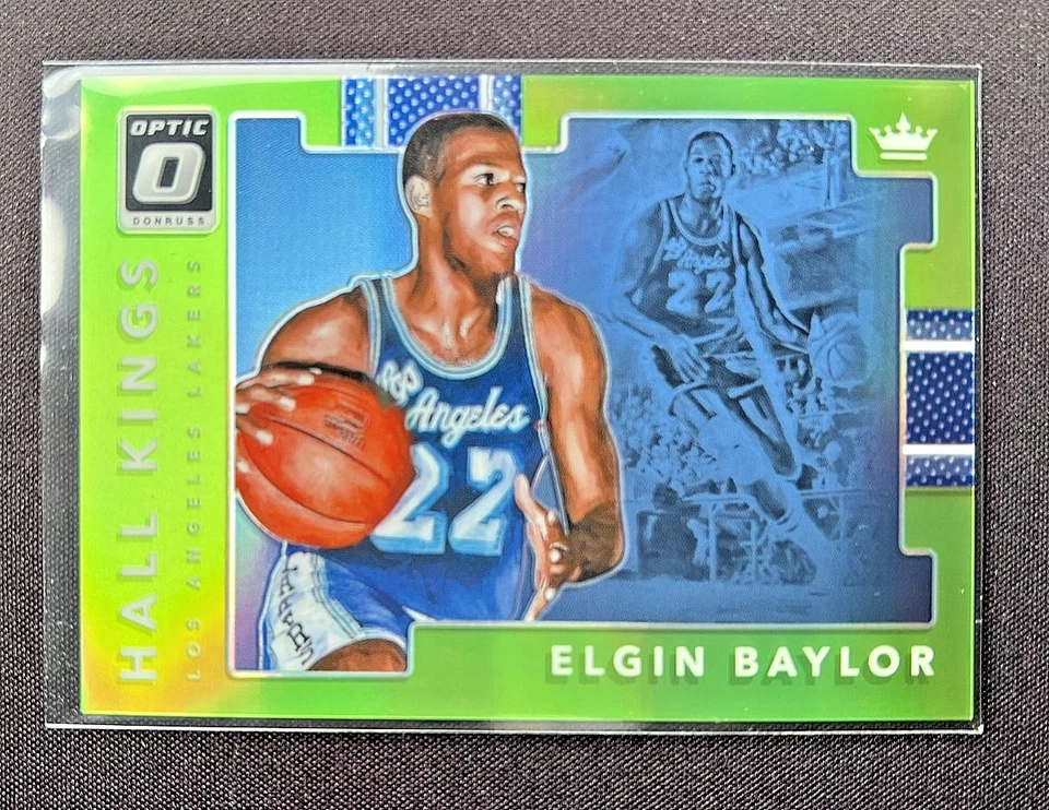 Panini Donruss Optic Elgin Baylor Hall Kings #2 2017-18 verde lima/149 Foto 1 de 2