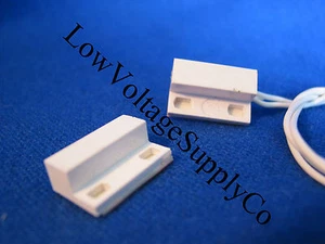 White Honeywell Ademco Dsc Wired Door/Window Surface Magnetic Contact Sensor - Picture 1 of 1