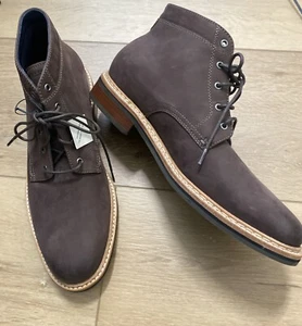 Stivaletto uomo Cole Haan impermeabile stringato taglia 10 marrone nuovo con etichetta - Foto 1 di 7