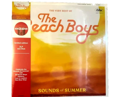 THE BEACH BOYS Sounds Of Summer *SEALED* 2x Blue Vinyl LP w/ OBI - Image 1 of 3