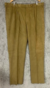 $90 New Lands' End Men's Traditional Fit Pleated Corduroy Pants Lt Brown 44x38 - Picture 1 of 12
