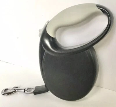 Correa retráctil para perros 9 pies 7 pulgadas negra Foto 1 de 4