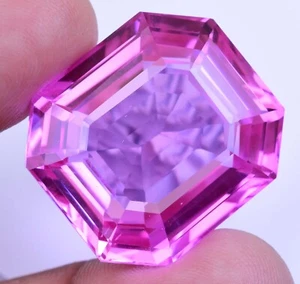 83.20 Ct Natural Mogok Pink Ruby Asscher Shape AGL Certified GIGANTIC Gemstone - Picture 1 of 7