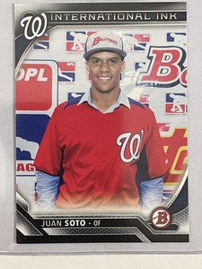2016 Bowman Juan Soto International Ink Rookie