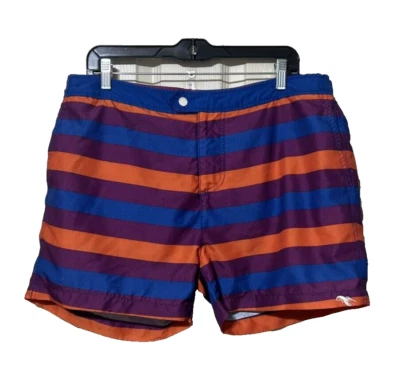 Ted Baker The World's Your Lobster Multicolor Striped Swim Trunk Shorts Size 6 - Image 1 of 4