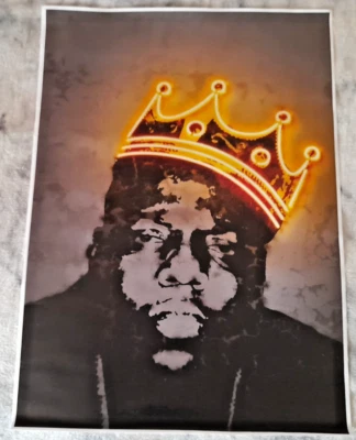 Music Inspired Wall Art on Canvas. . Biggie Smalls (71cm x 51cm) - Image 1 of 4