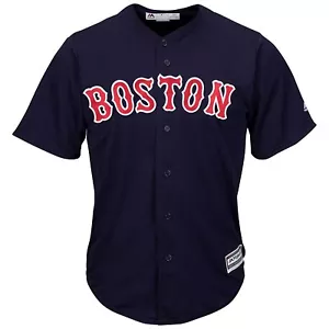 MLB Béisbol Camiseta Boston Rojo Calcetines Marino Alternate Cool Base Majestic - Imagen 1 de 5