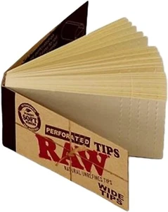 1 paquete de 50 puntas de algodón de cáñamo natural perforado marca RAW - Imagen 1 de 2