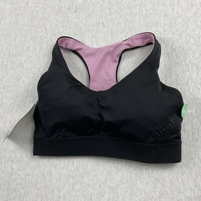 Sujetador deportivo C9 By Champion para mujer XS suéter trasero corredor negro y lila elástico Foto 1 de 4