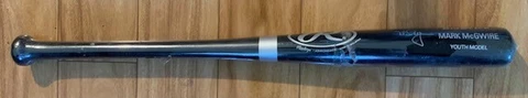 Oakland A's Vintage Mark McGwire Youth Bat Rawlings Adirondack Free Shipping Cover