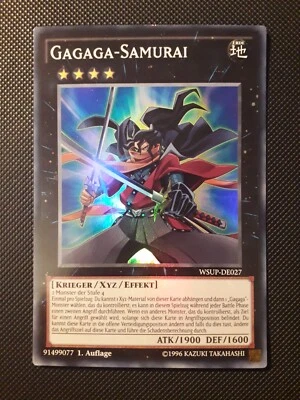 Yu-Gi-Oh! Gagaga-Samurai, WSUP-DE027, Super Rare, 1. Auflage, Deutsch, Near Mint - Bild 1 von 4