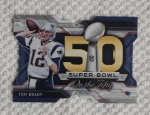 2015 Topps On the Fifty Super Bowl Die-Cut #SBDC-TB Tom Brady Patriots NM - Picture 1 of 4