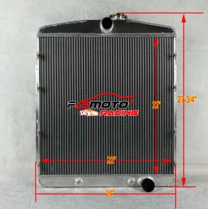 3 ROW FOR 1949 1950 OLDSMOBILE Series 78 88 98 CHEVY V8 AT ALUMINUM RADIATOR - Picture 1 of 7