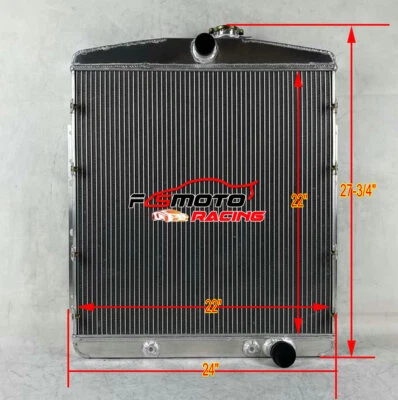 3 ROW FOR 1949 1950 OLDSMOBILE Series 78 88 98 CHEVY V8 AT ALUMINUM RADIATOR - Изображение 1 из 4