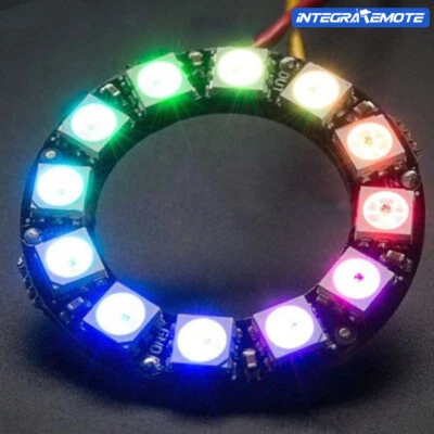 12 Bit 5050 RGB LED Ring WS2812 RGB LED + Integrated Driver Module For Arduino - Bild 1 von 4
