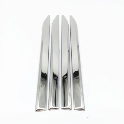 3D Design Car Fender Door Dagger Emblem Exterior Decor Stainless Steel Chrome - Image 1 of 4