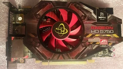 Tested Good XFX AMD Radeon HD 5750 GPU 1GB GDDR5 VRAM PCI Express Graphics Card - Image 1 of 2