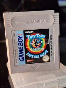 Módulo Nintendo GameBoy juego Tiny Toon Adventures Babs Big Break + funda protectora - Imagen 1 de 2