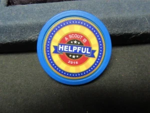 Hartsook 2016 A Scout is Helpful Poker Chip    CV - Picture 1 of 2