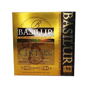 Basilur ceylon tea - The island of Gold  100 tea bags free shipping world wide - Picture 1 of 4
