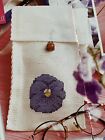 Make A Glasses Case Purple Peony Instructional Guide & Cross stitch chart