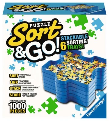 Ravensburger 17930 Puzzle Sort & Go! Stacking Sorting Trays - Image 1 of 3
