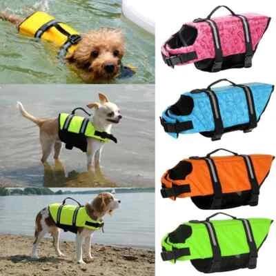 Summer Dog Life Vest Jacket Reflective Pet Clothes Puppy Swimwear Jacket Safety - Image 1 of 4