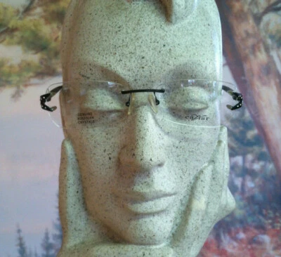 Marco negro de 3 piezas CAVIAR M 2305 con diamantes de imitación de cristal anteojos Foto 1 de 4