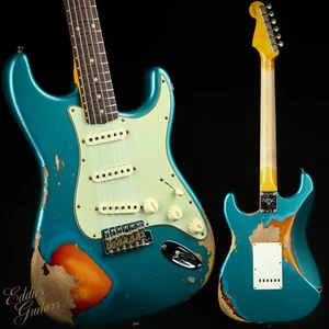 Fender Custom Shop 1961 Stratocaster Heavy Relic - Aged Ocean Turquois #CZ572494 - Picture 1 of 24