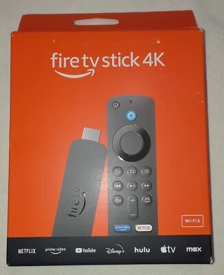 2024 Amazon Fire TV Stick 4K HDR Streaming Media Player w / Alexa Remote Wi-Fi 6 - Image 1 of 4
