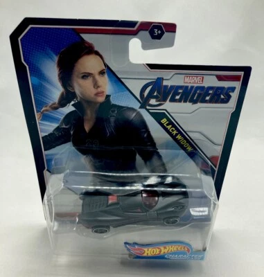 Hot Wheels MARVEL COMIC CHARACTER CARS AVENGERS BLACK WIDOW - Image 1 of 3