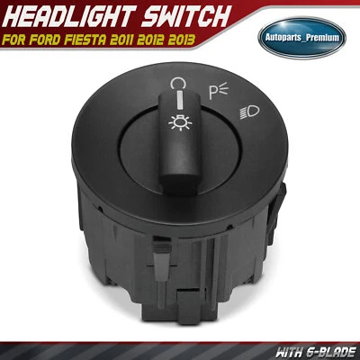 Interruptor de faro 6 palas para Ford Fiesta 2011-2013 L4 1.6L BE8Z11654AA Foto 1 de 4