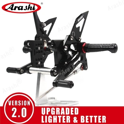 For Triumph Speed Triple 1050 2005 - 2010 Arashi Adjustable Footrest Rearsets - Image 1 of 4