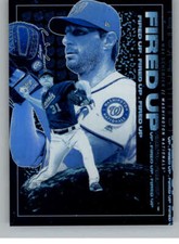 2019 Topps Fire Fired Up Blue Chip #FIU-11 Max Scherzer/Bob Gibson NM Nationals