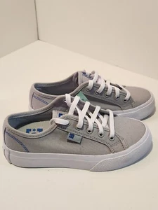 NEW DC Kid's Manual Shoe Grey White Size 1.5 Unisex Boy Girl  - Picture 1 of 10