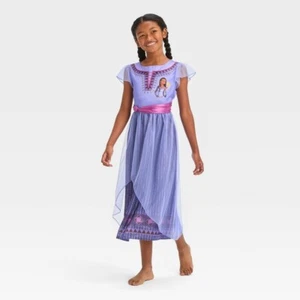Disney Wish Asha and Wishing Star Girl S Purple Satin M(8) - Picture 1 of 1