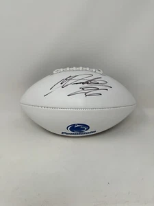 MILES SANDERS SIGNED AUTOGRAPH FULL SIZE FOOTBALL PENN STATE NITTANY LIONS PSA - Picture 1 of 5