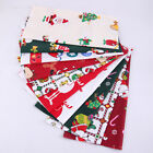 5/10 Pcs Christmas Fabric Santa Floral Handmade Cotton Packaging Sewing Decor 