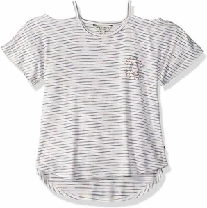 Lucky Brand Little Girls' SS Top 42F24014-105 Anouk Whisper White Size 4/5 - Picture 1 of 1