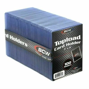 CASE 100ct 3" x 4" Clear Regular Standard Toploaders 1000 IN STOCK - Picture 1 of 1