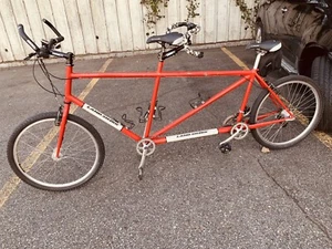1990s LAND SHARK TANDEM, SUPER RARE CLASSIC BIKE. DESIGN FOR ALL ROAD 251/4 TALL - Picture 1 of 12